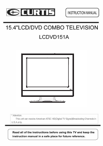 Manual Curtis LCDVD151A LCD Television