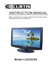 Manual Curtis LCD3235A LCD Television