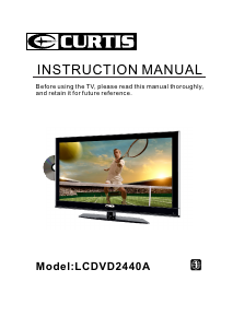 Manual Curtis LCDVD2440A LCD Television