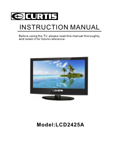 Handleiding Curtis LCD2425A LCD televisie