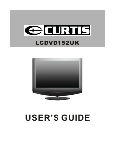 Manual Curtis LCDVD152UK LCD Television