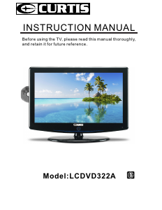 Manual Curtis LCDVD322A LCD Television