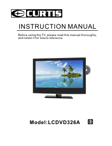 Manual Curtis LCDVD326A LCD Television