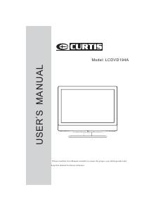 Manual Curtis LCDVD194A LCD Television