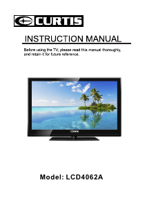 Manual Curtis LCD4062A LCD Television
