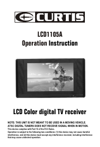 Handleiding Curtis LCD1105A LCD televisie
