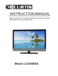 Manual Curtis LCD4686A LCD Television