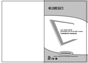 Manual Curtis LCDVD2234A LCD Television