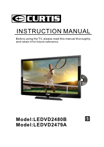 Manual Curtis LEDVD2480B LED Television