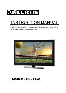 Manual Curtis LED2415A LED Television