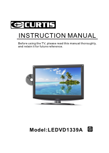 Manual Curtis LEDVD1339A LED Television