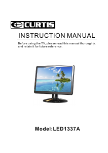 Manual Curtis LED1337A LED Television