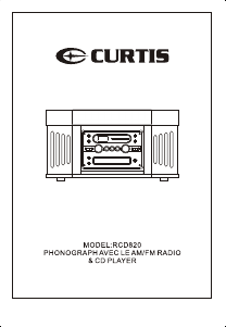 Manual Curtis RCD820 Radio