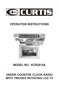 Manual Curtis KCR2614A Radio