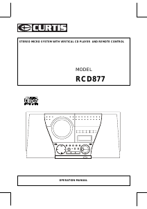 Manual Curtis RCD877 Stereo-set