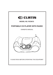 Manual Curtis RCD672 Stereo-set