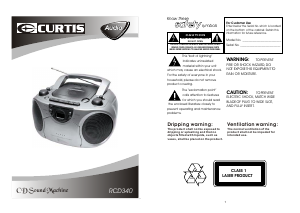 Manual Curtis RCD340 Stereo-set