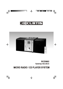 Manual Curtis RCD882 Stereo-set
