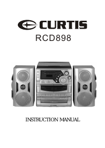 Manual Curtis RCD898 Stereo-set