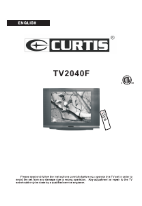 Manual Curtis TV2040F Television