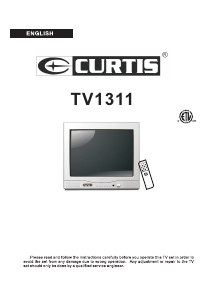 Manual Curtis TV1311 Television