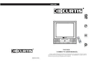 Mode d’emploi Curtis TVD1400A Téléviseur