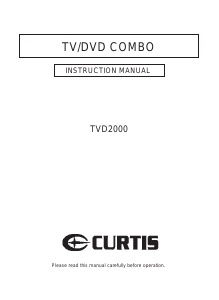 Manual Curtis TVD2000 Television