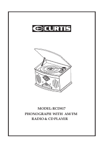 Manual Curtis RCD817 Turntable