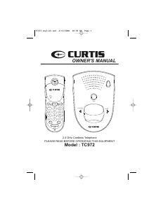 Handleiding Curtis TC972 Draadloze telefoon