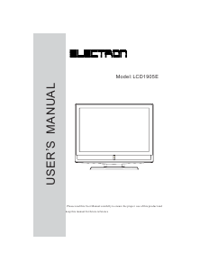 Handleiding Electron LCD1905E LCD televisie