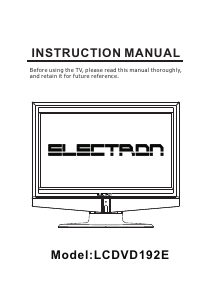 Manual Electron LCDVD192E LCD Television