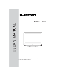 Manual Electron LCD3216E LCD Television