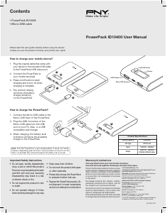 Manual de uso PNY PowerPack ID10400 Cargador portátil