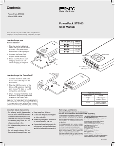 Руководство PNY PowerPack ST5100 Портативное зарядное устройство