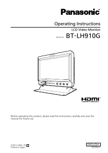 Manual Panasonic BT-LH910G LCD Monitor