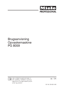 Brugsanvisning Miele PG 8059 Opvaskemaskine