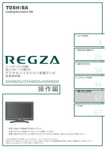 説明書 東芝 42H9000 Regza 液晶テレビ