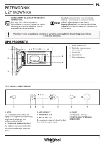 Instrukcja Whirlpool AMW 440/WH Kuchenka mikrofalowa