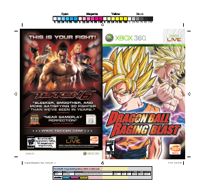 Manual Microsoft Xbox 360 Dragon Ball Z - Raging Blast