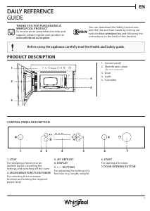 Manual Whirlpool AMW 4900/IX Microwave