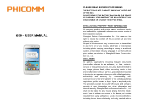 Manual Phicomm i600 Mobile Phone