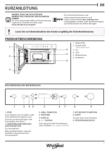 Bedienungsanleitung Whirlpool AMW 4920/IX Mikrowelle