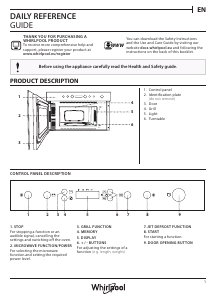 Manual Whirlpool AMW 4920/WH Microwave