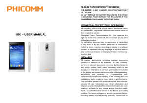 Handleiding Phicomm i800 Mobiele telefoon