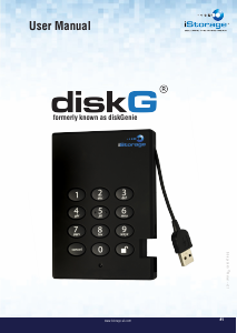 Manual iStorage diskG Hard Disk Drive