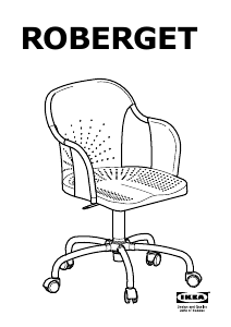 Manual de uso IKEA ROBERGET Silla de trabajo