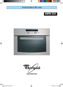 Manual Whirlpool AMW 524 IX Microwave