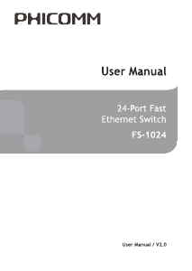 Manual Phicomm FS-1024 Switch