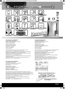 Manual Elro DB230 Campainha da porta