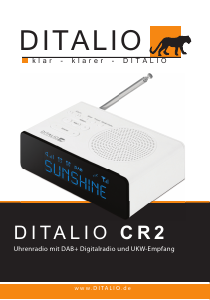 Manual Ditalio CR2 Alarm Clock Radio